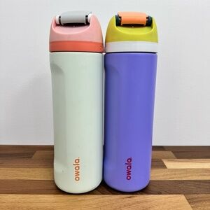 owala Colorful Insulated Water Bottle - Purple & Cream